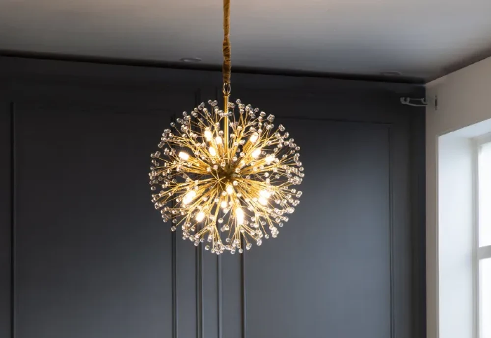 glass globe chandelier